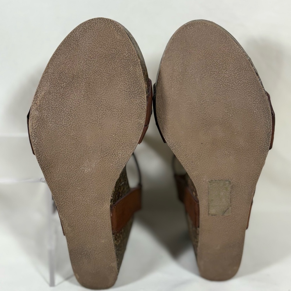 Blowfish Malibu Hazard Braid Brown Cork Wedge Platform Sandals Women's 7 - Picture 10 of 10